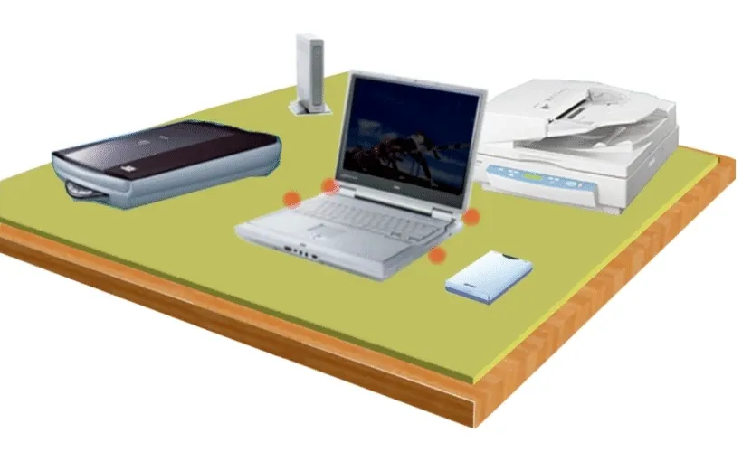 Desktop connection of peripheral devices