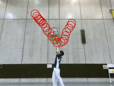 トス動作の機械学習に基づくバレーボールの球軌跡予測