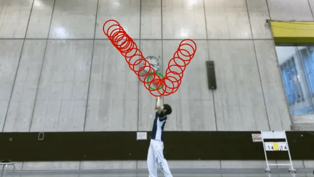 トス動作の機械学習に基づくバレーボールの球軌跡予測