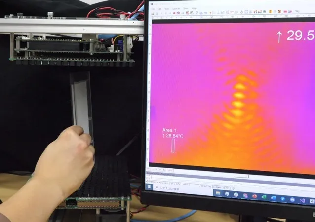 熱画像による空中超音波の２次元計測