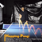 Hopping-Pong: Trajectory Control of Moving Object Using Airborne Ultrasound